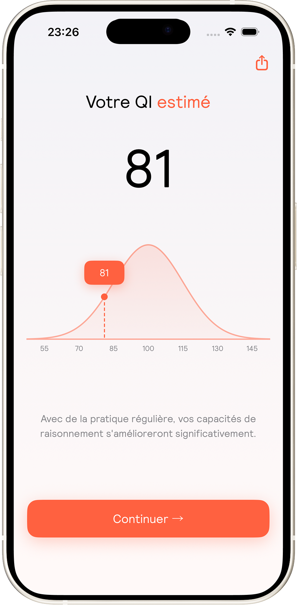 iPhone à droite